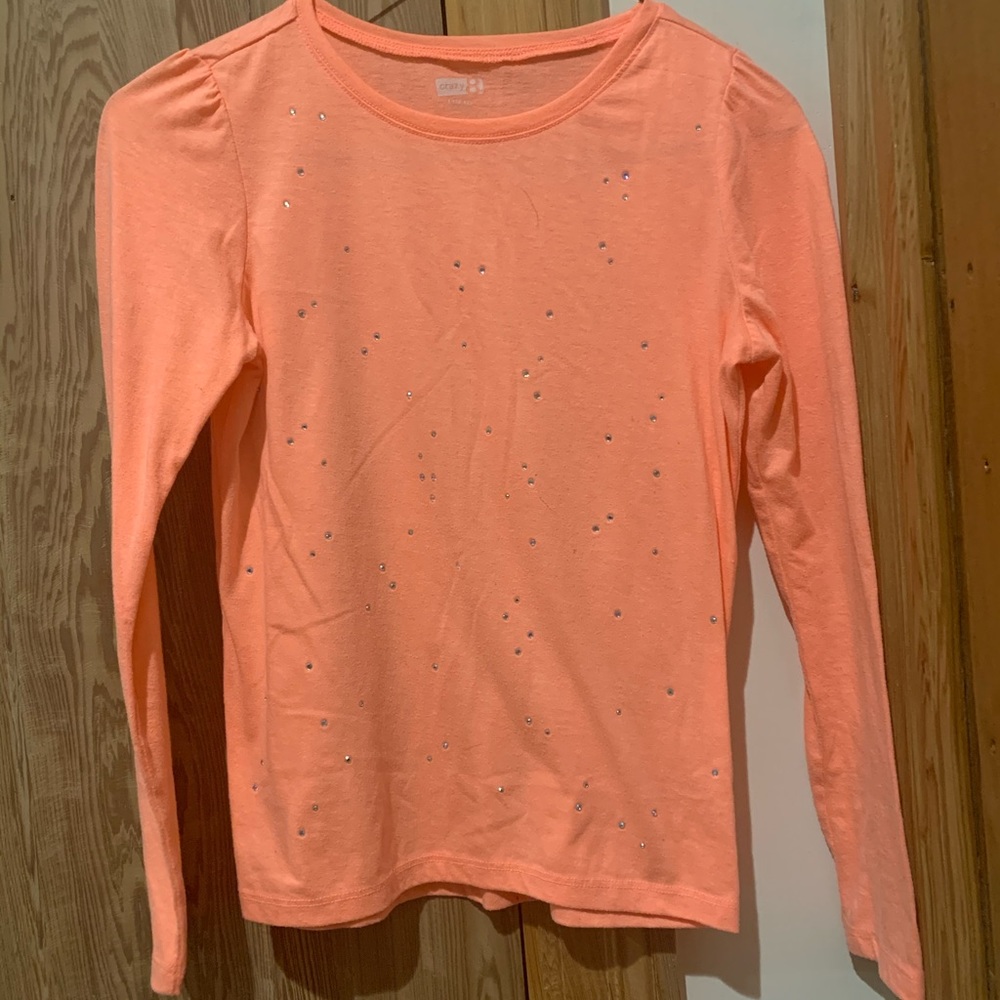 organs long sleeve with silver rhinestones